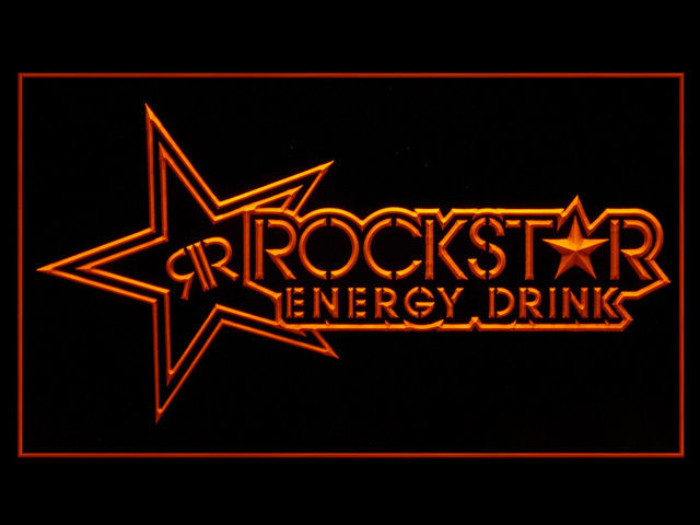 Rockstar Energy Drink Big Star Beer Pub Store Neon Light Sign